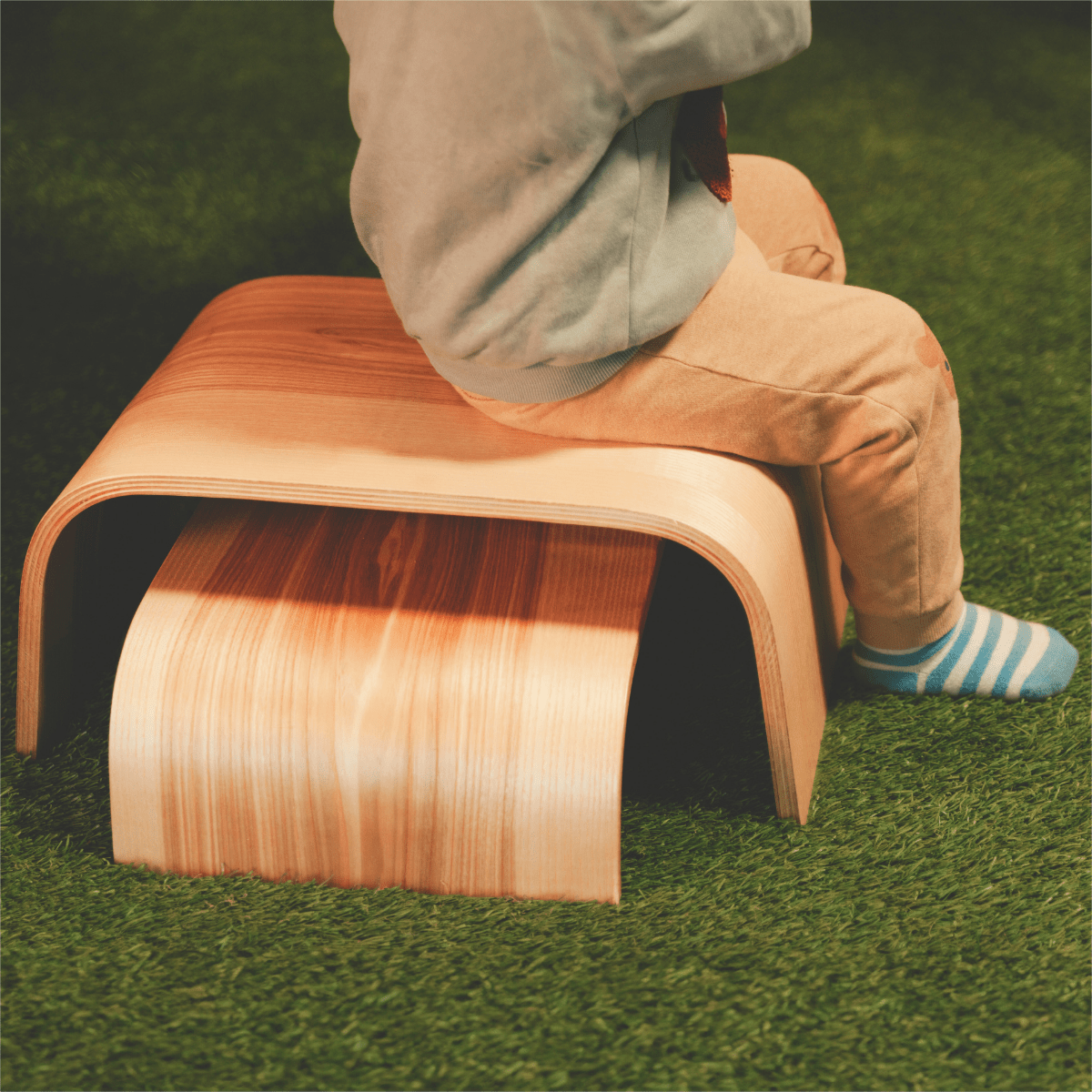 Adjustable Wooden Step Stools - Set of 2 - Kindeco