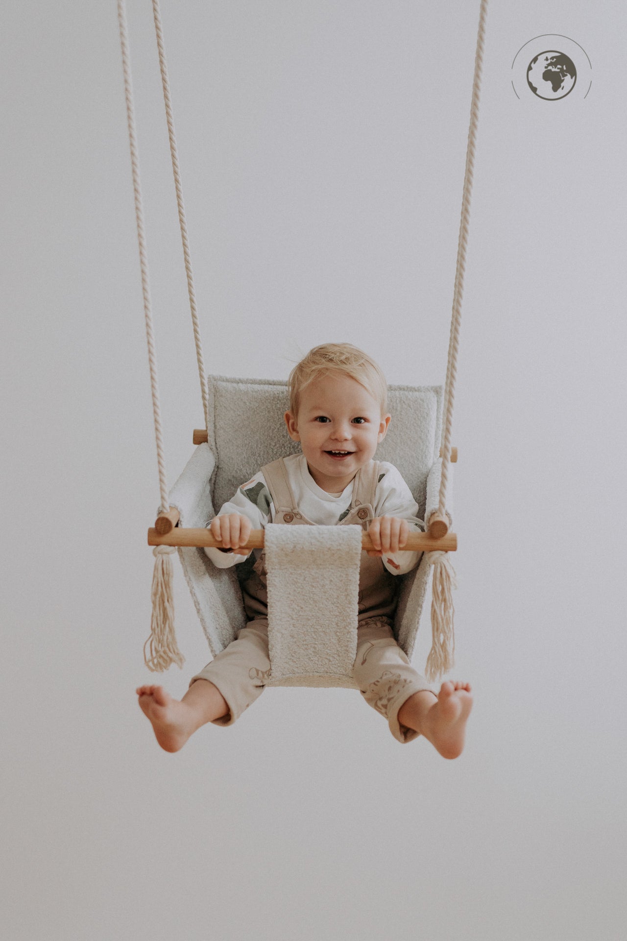 BaBi Baby Swing - Bouclé Ice Grey - Kindeco