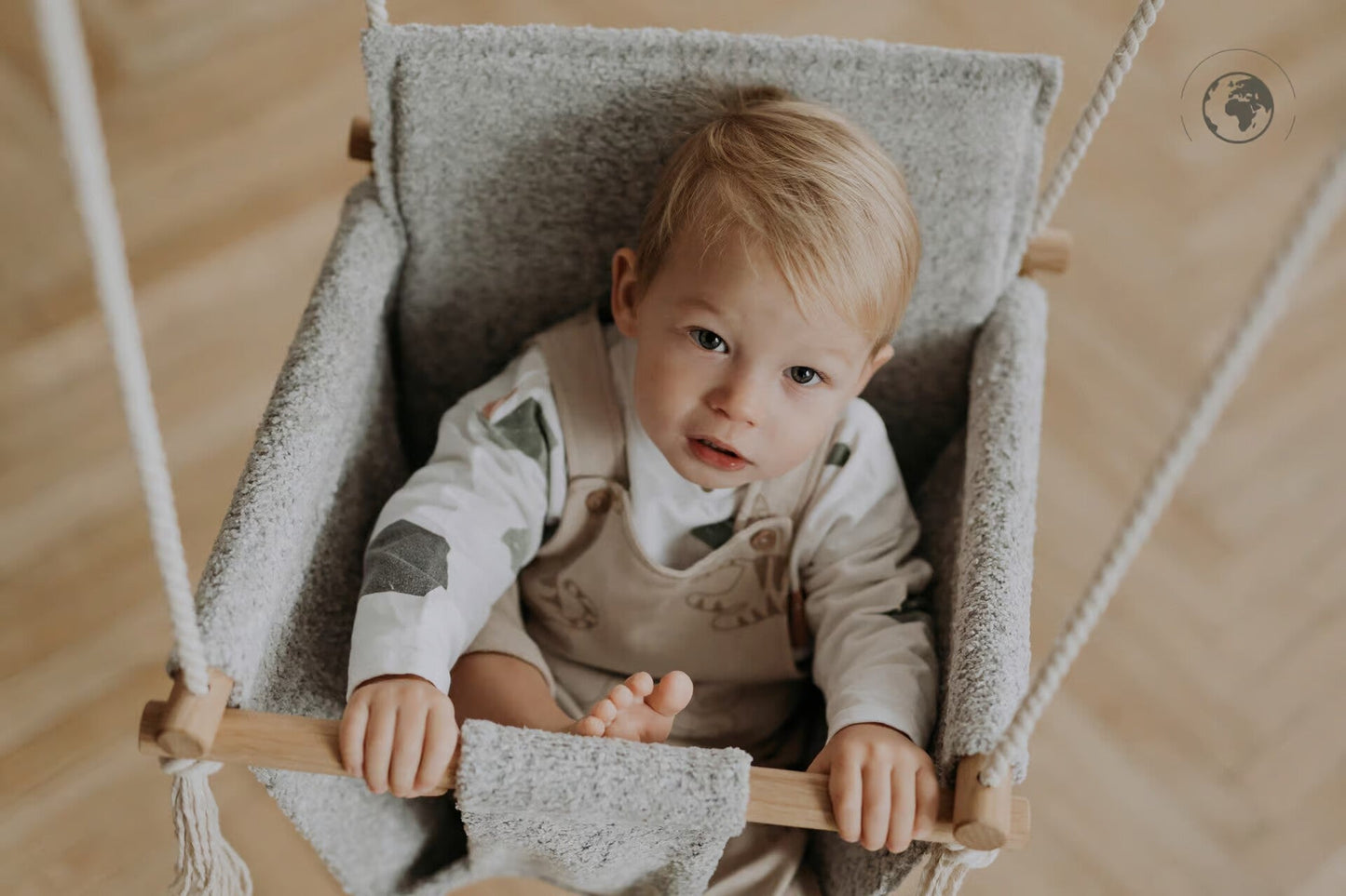 BaBi Baby Swing - Bouclé Night Grey - Kindeco