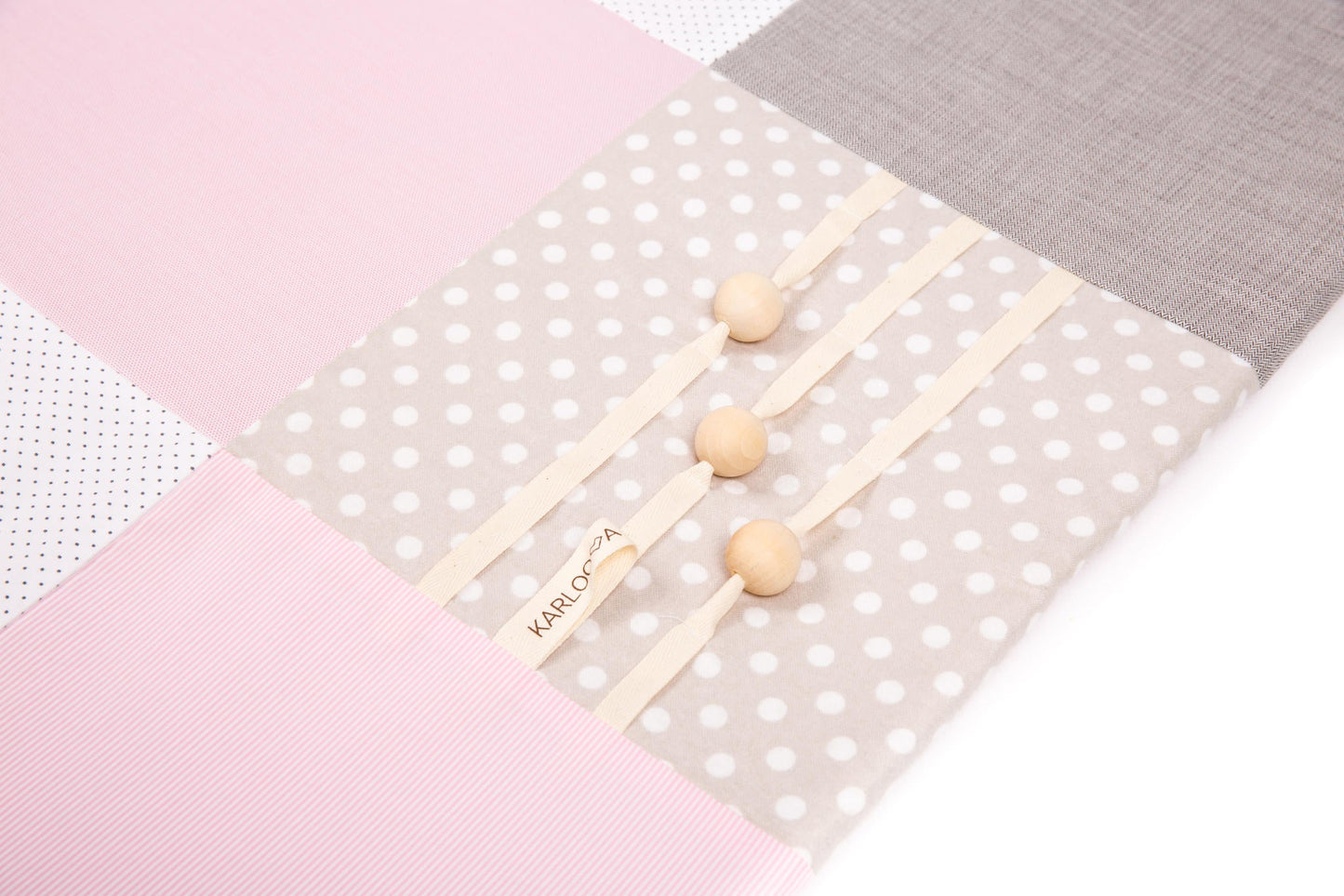Baby Activity Mat with Arches & Toys - Pink (100x100cm) - Kindeco