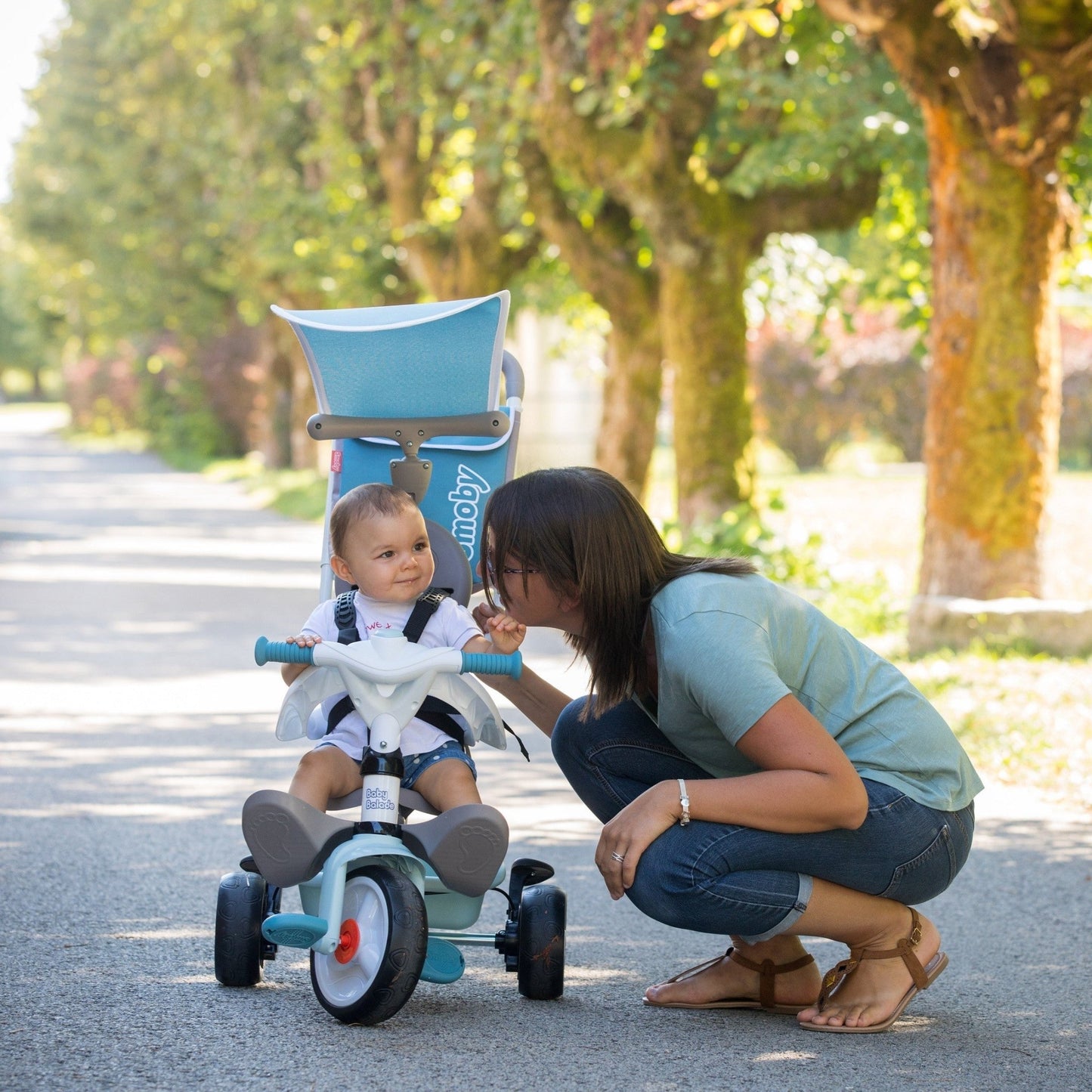 Baby Balade Plus 3 - in - 1 Tricycle - Blue - Kindeco