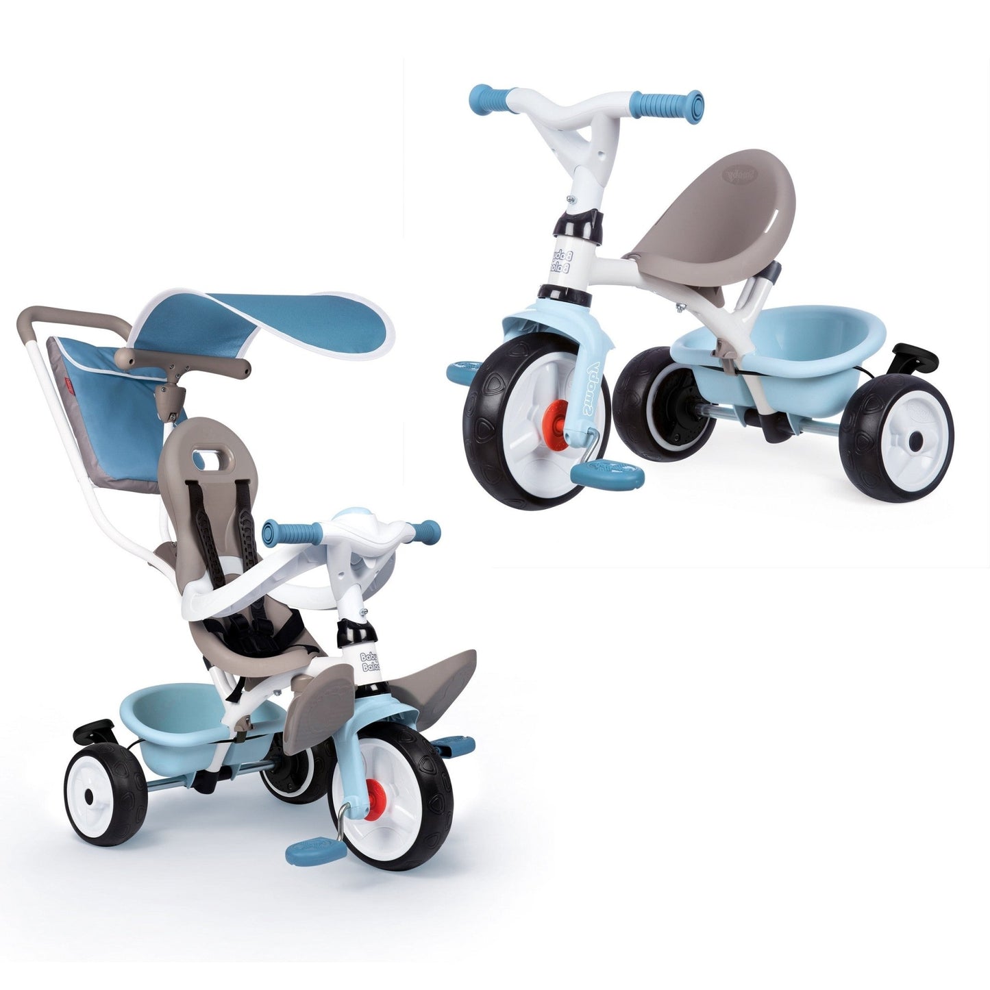 Baby Balade Plus 3 - in - 1 Tricycle - Blue - Kindeco
