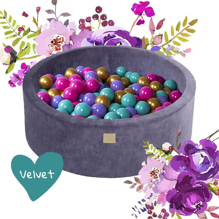 Baby Foam Ball Pit 90x90x40cm - Model Flower - Kindeco
