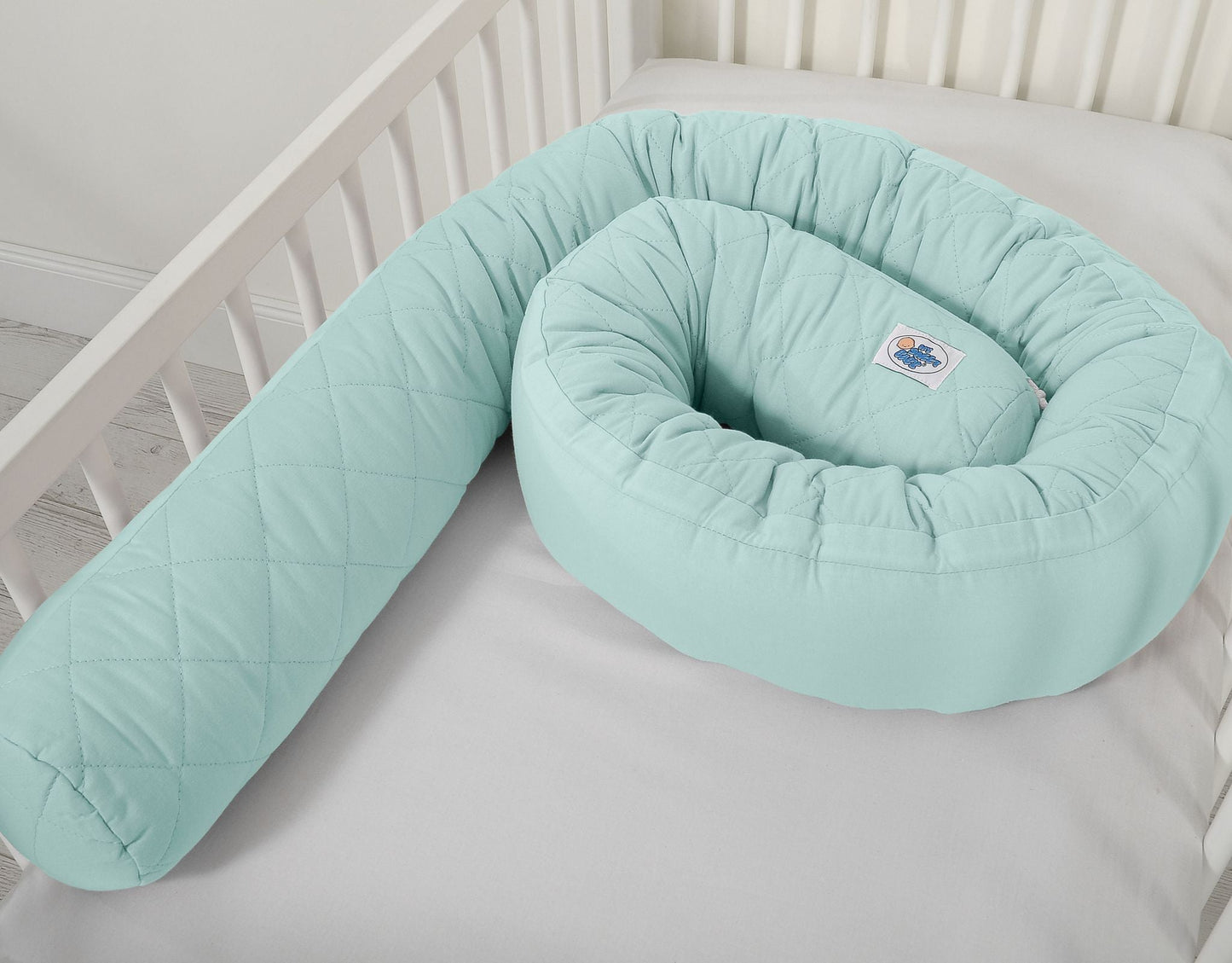 Baby Nest 2 - in - 1 Quilted – Mint - Kindeco