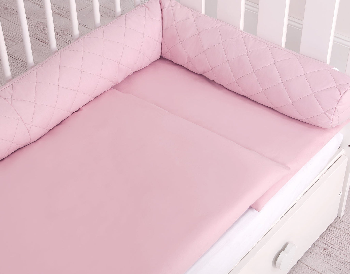 Baby Nest 2 - in - 1 Quilted – Pink - Kindeco