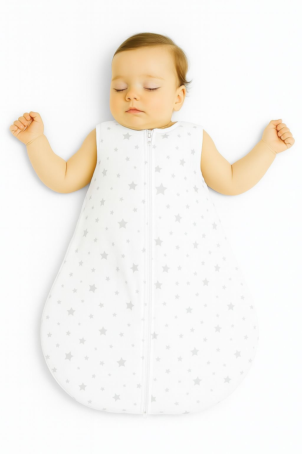 Baby Sleeping Bag – Mini Stars Grey - Kindeco