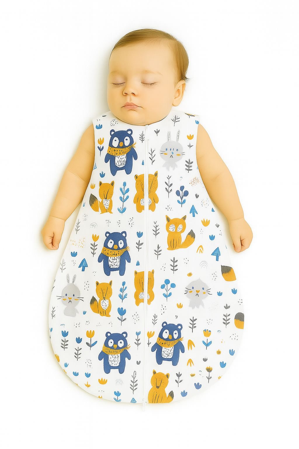Baby Sleeping Bag S – Navy Blue Bears - Kindeco
