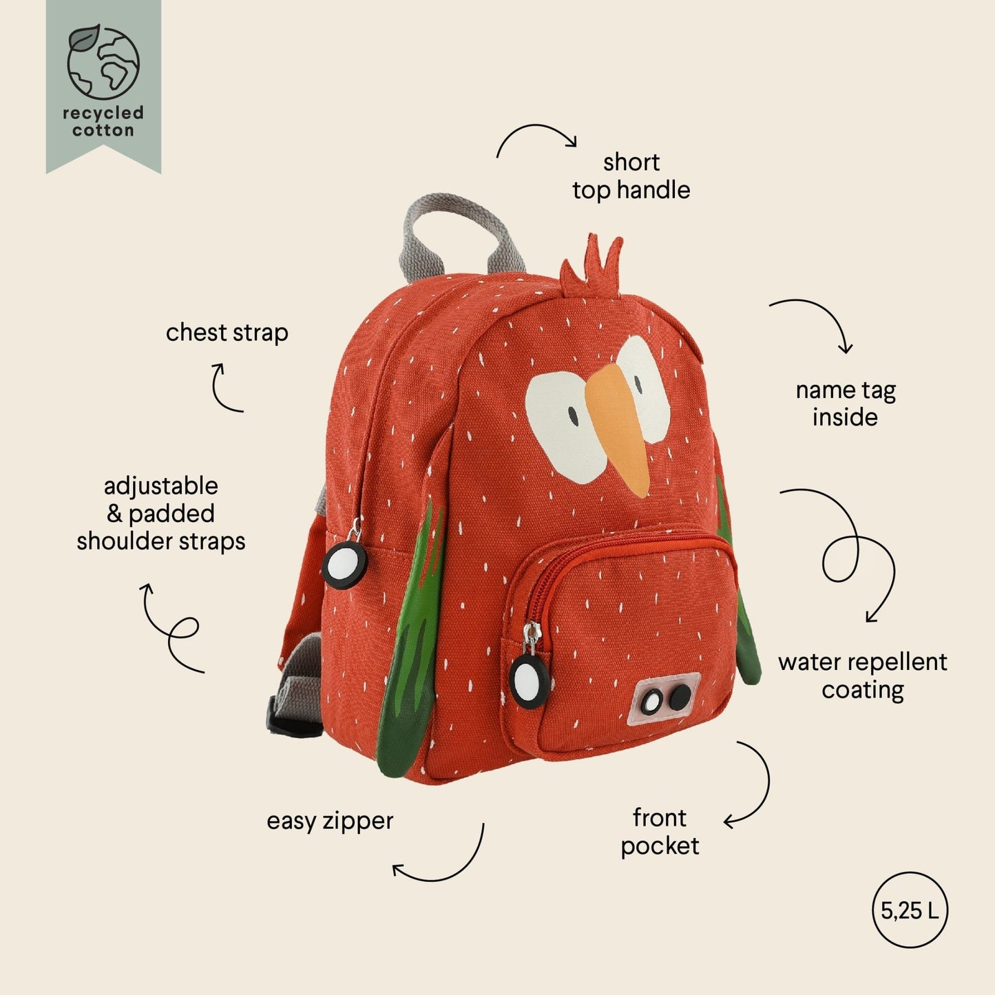 Backpack - Mr. Parrot - Kindeco