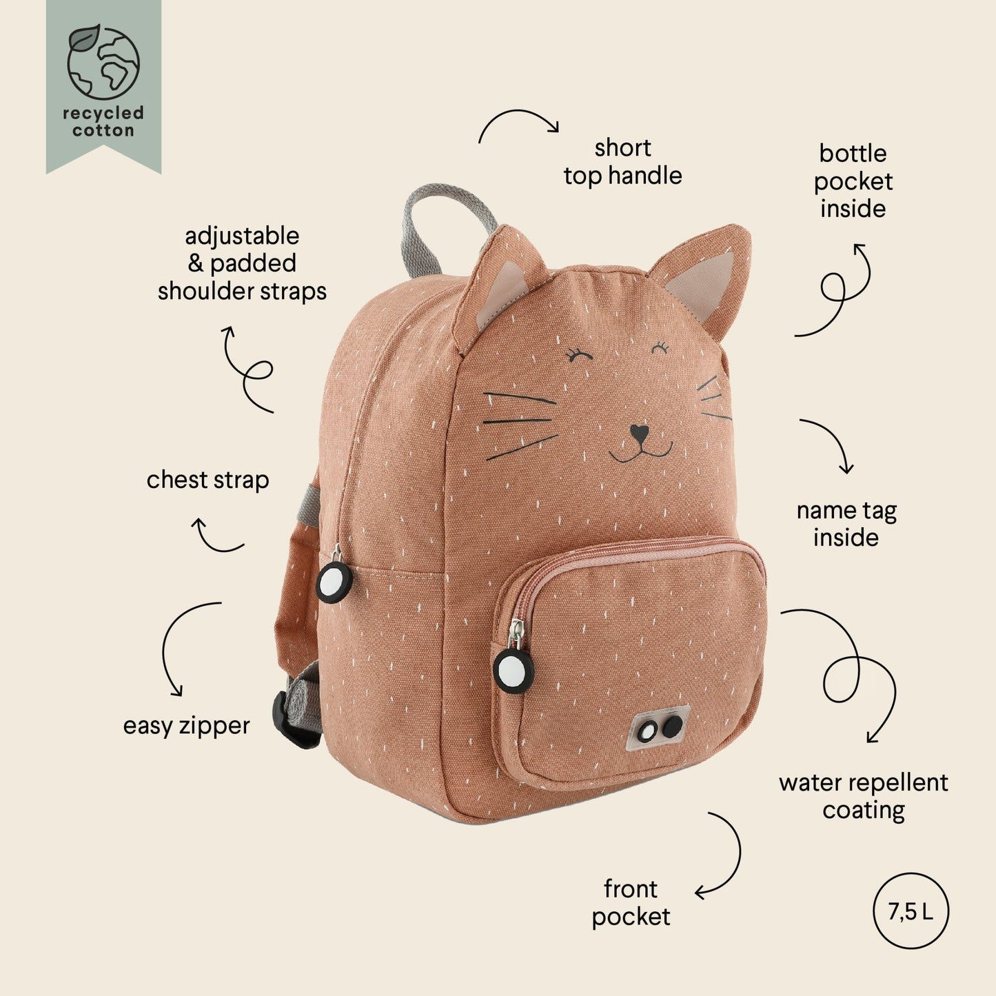 Backpack - Mrs Cat - Kindeco