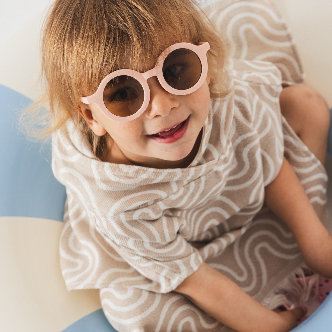 Bamboo Kids Bath Poncho - Sand (XS/S) - Kindeco