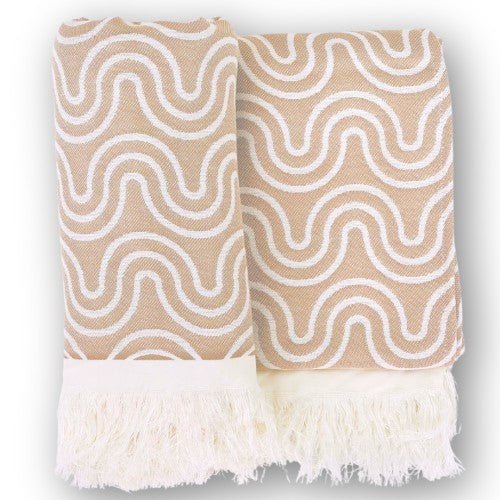 Bamboo Kids Bath Poncho - Sand (XS/S) - Kindeco