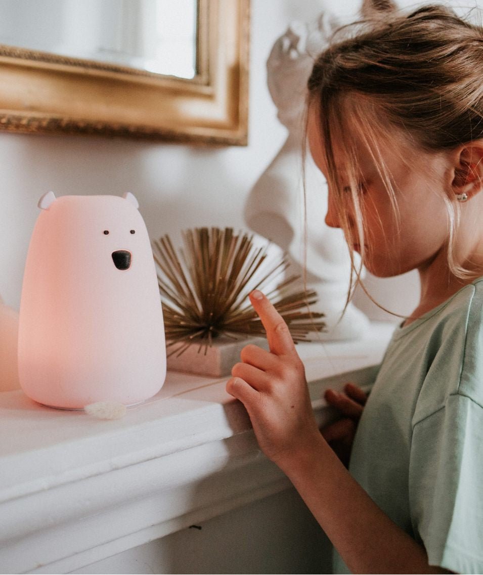 Big Bear Silicone Lamp with Remote - Pink - Kindeco
