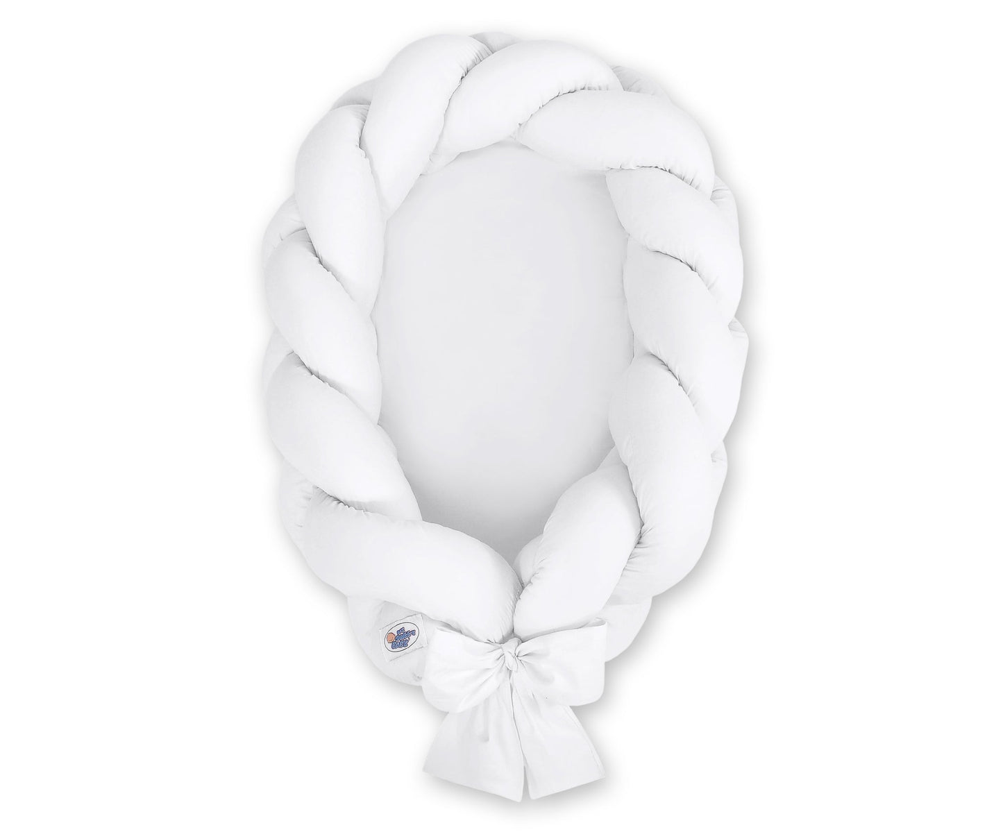 Braided Baby Nest 2 in 1 - White - Kindeco