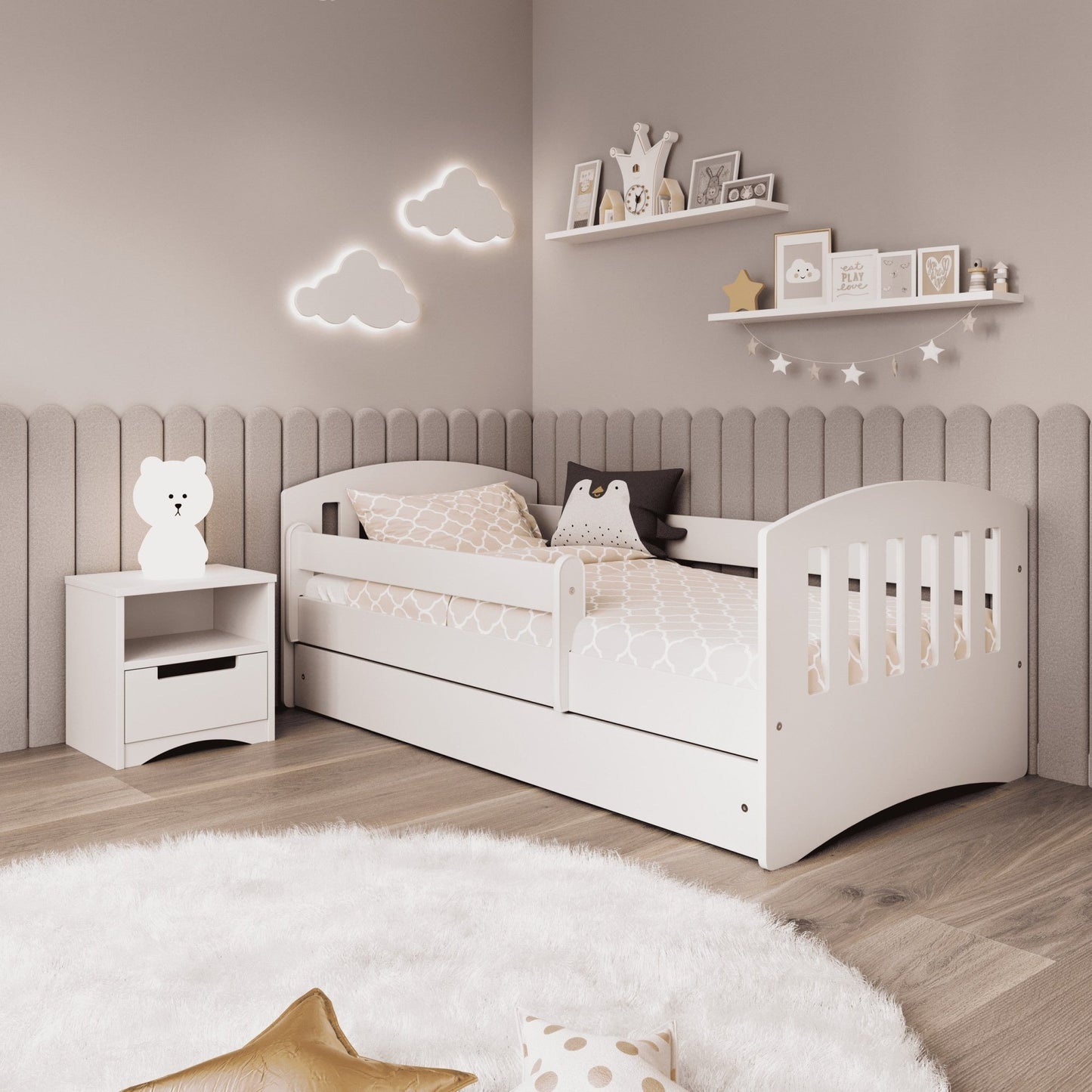 Children's Bed Classic 1 - White - Kindeco