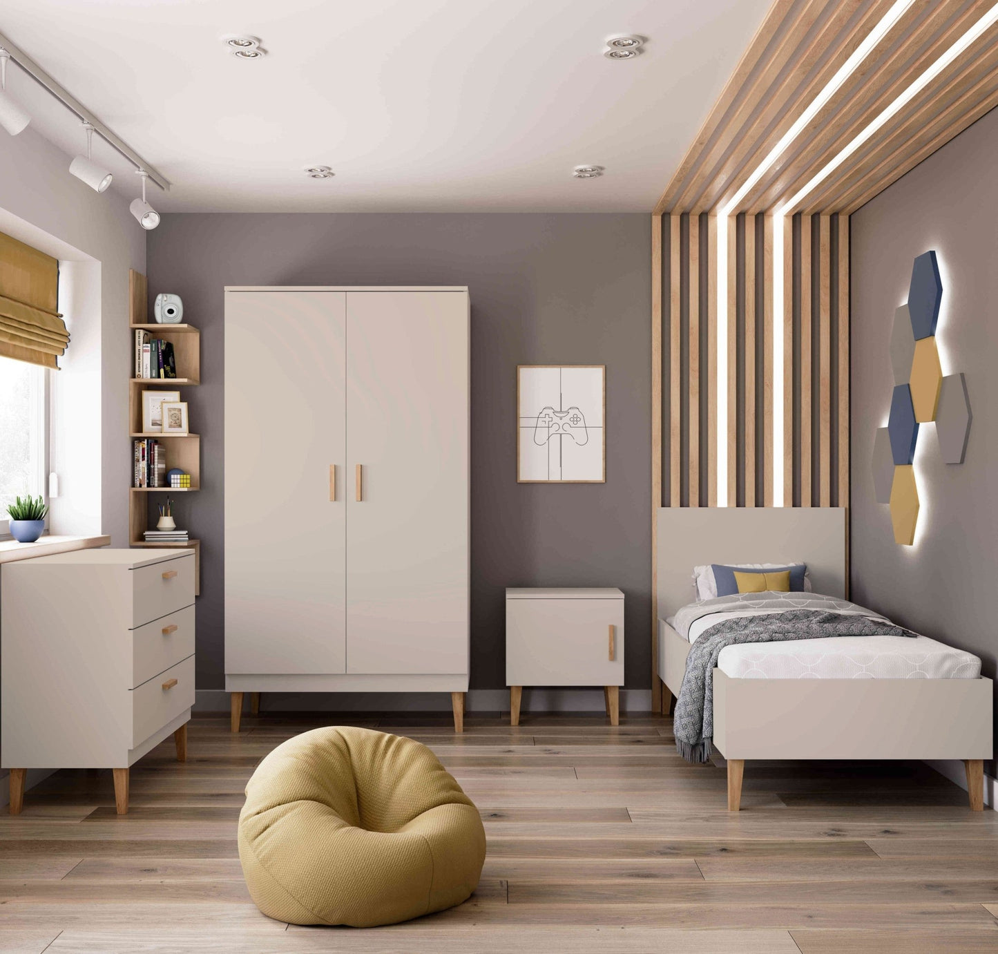 Children's Bed Kubi - Cashmere - Kindeco