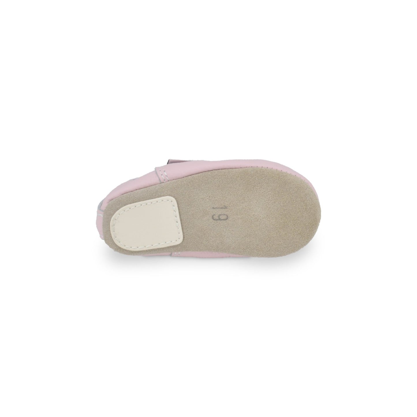 Classic Leather Slippers with Elastic for Kids - Pink - Kindeco