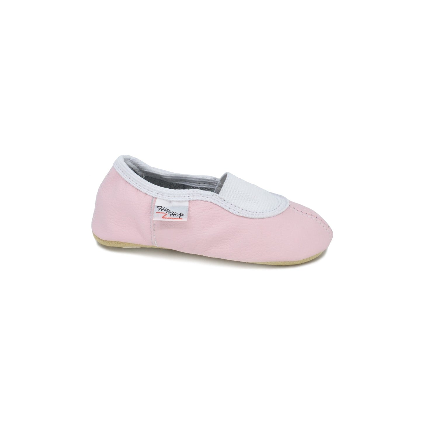 Classic Leather Slippers with Elastic for Kids - Pink - Kindeco