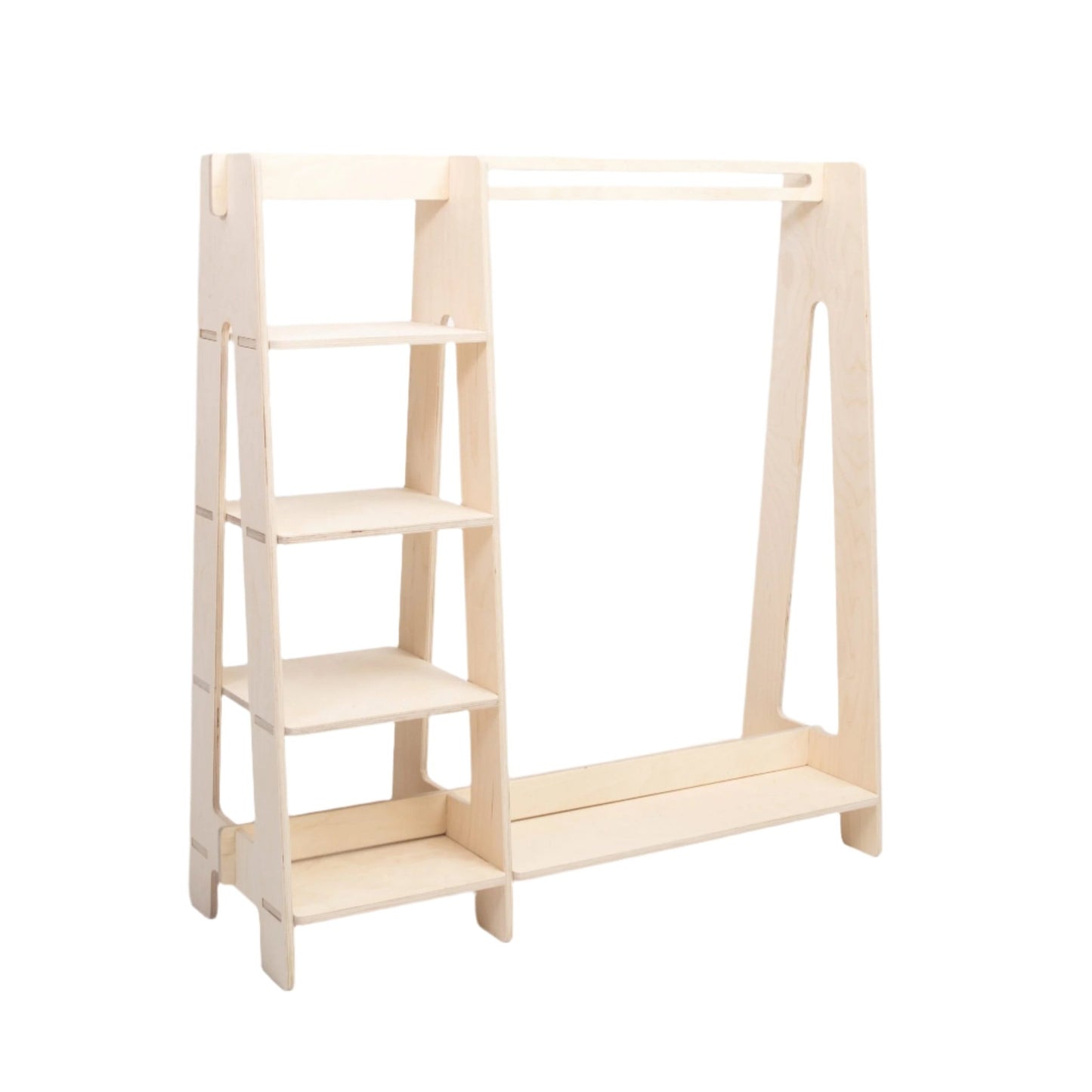 Clothing Rack with Shelves for Toddlers - Kindeco