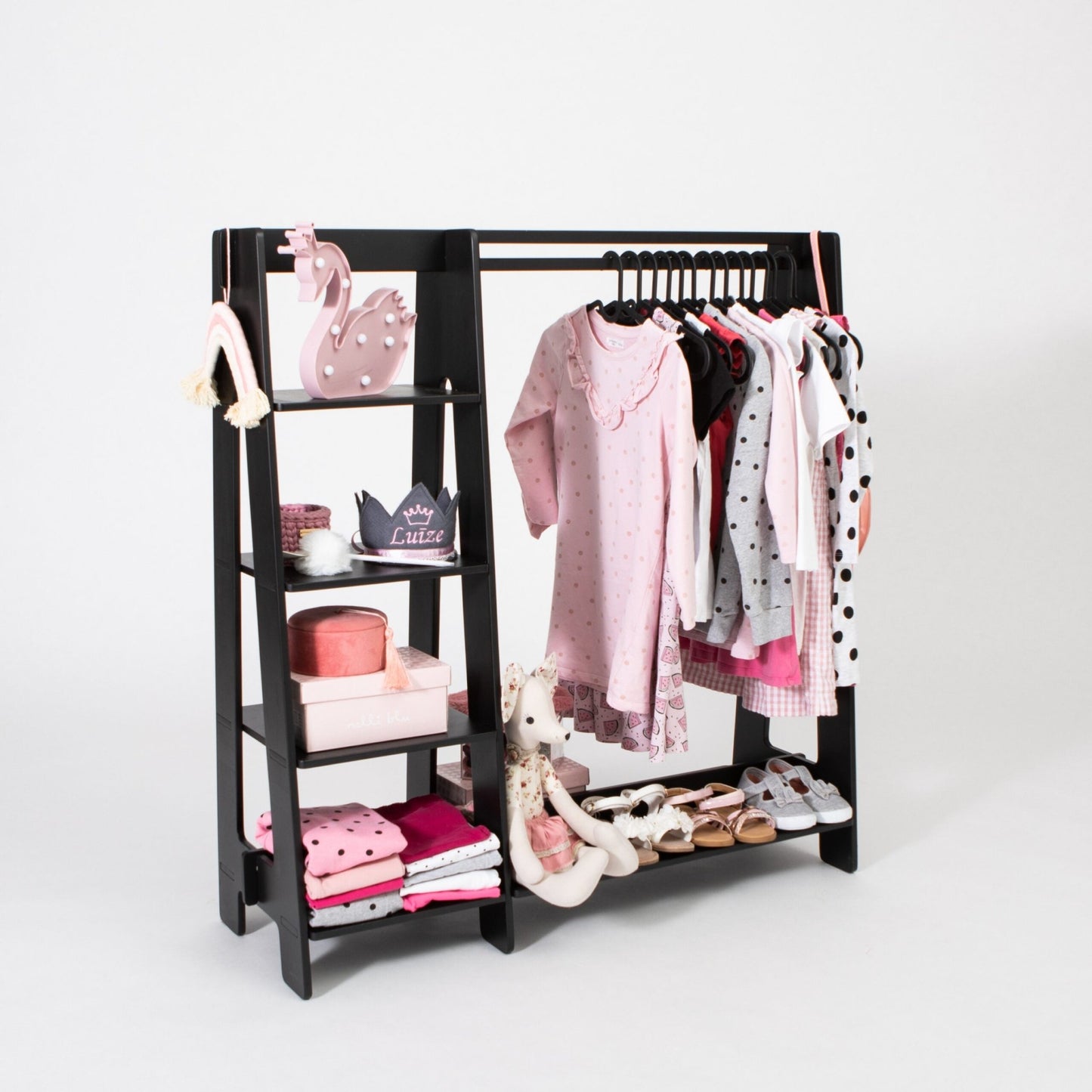 Clothing Rack with Shelves for Toddlers - Kindeco