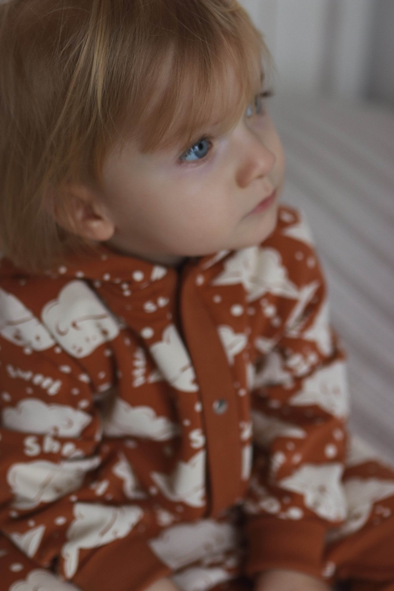 Eared Jumpsuit for Babies and Kids - Cinnamon Sheep - Kindeco