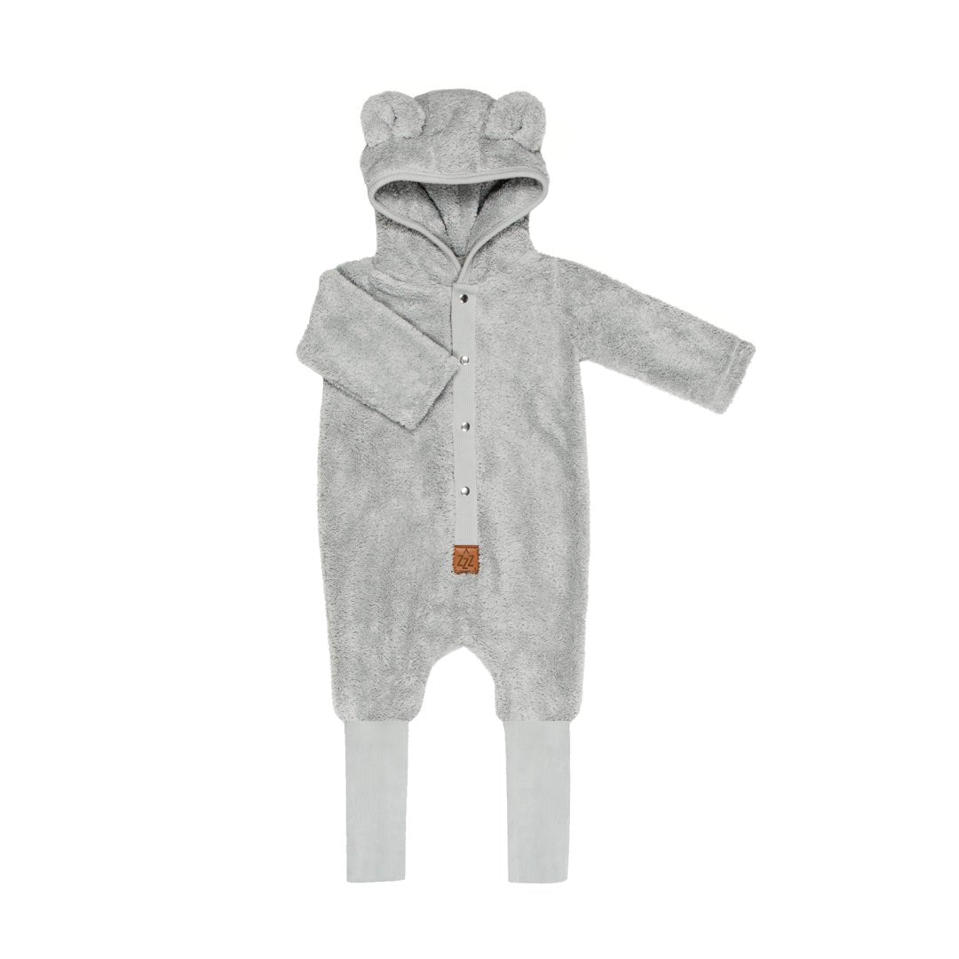 Eared Jumpsuit for Babies and Kids - Fuzzy Grey - Kindeco