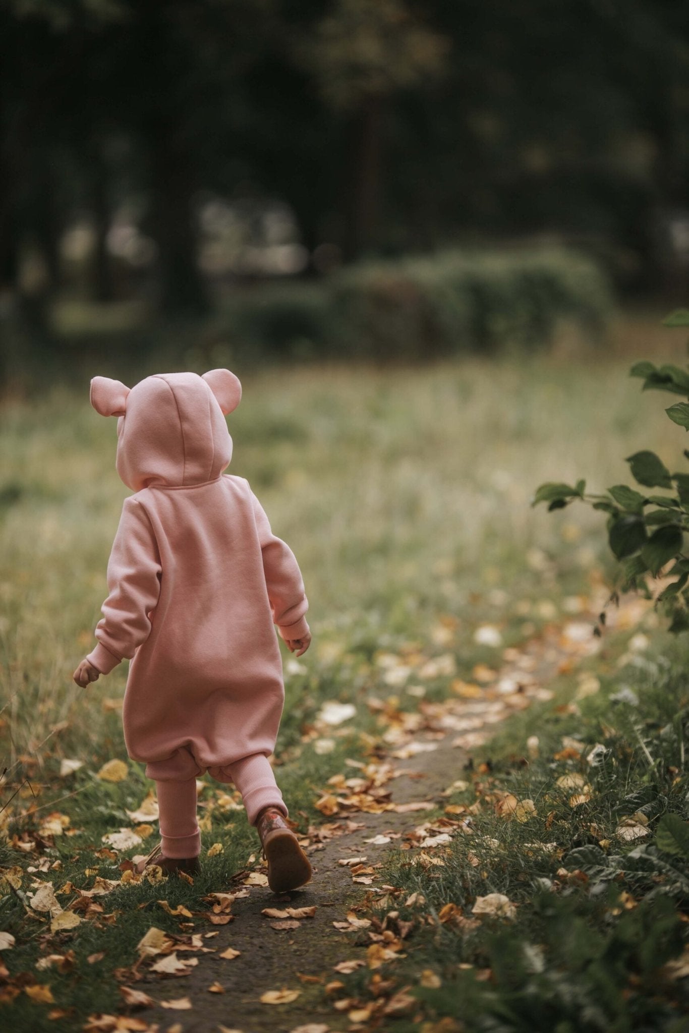 Eared Jumpsuit for Babies and Kids - Peach - Kindeco