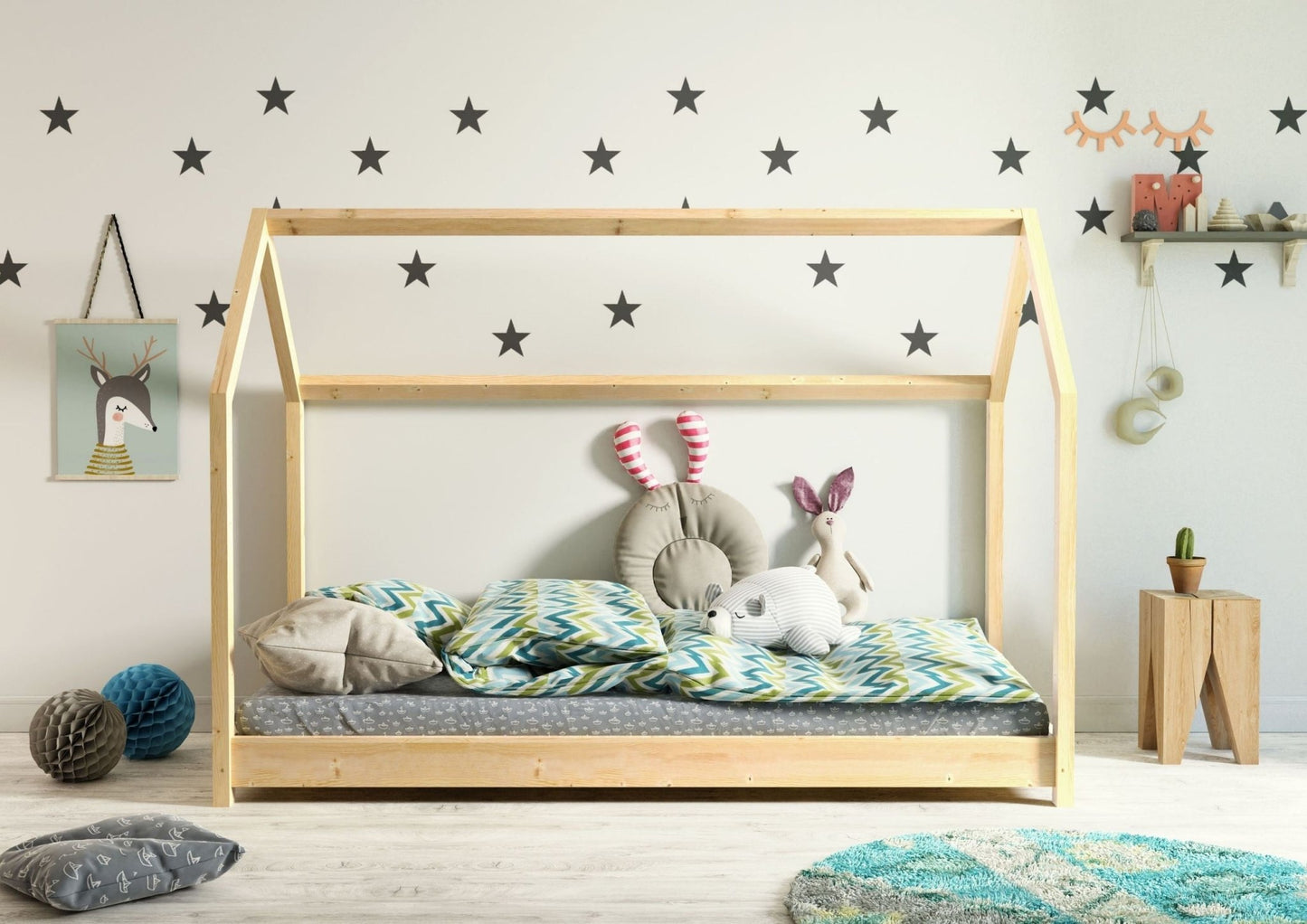 House Bed Bella - Natural - Kindeco
