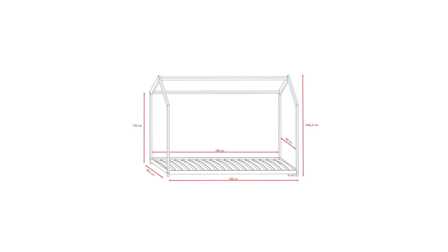 House Bed Bella - White - Kindeco