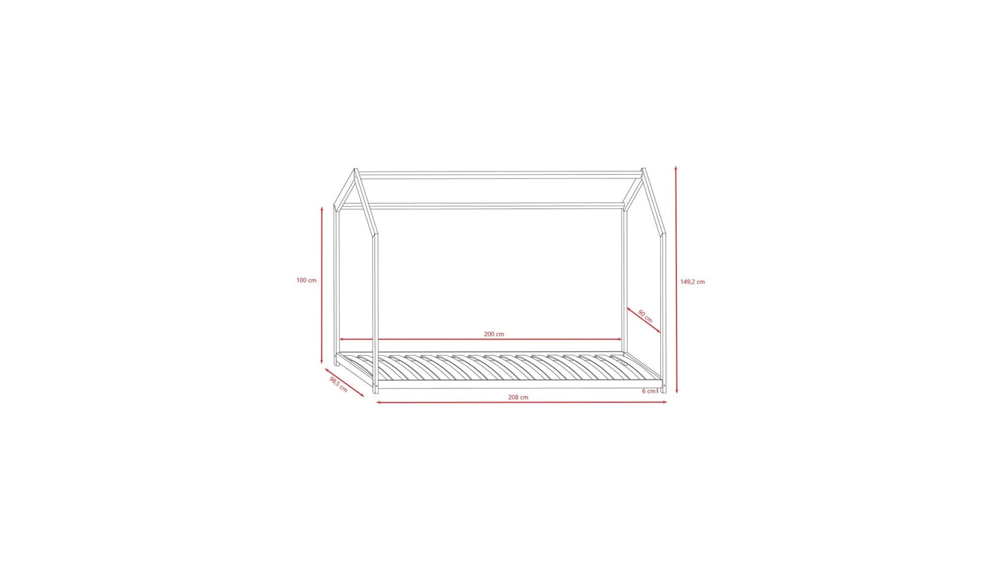 House Bed Bella - White - Kindeco