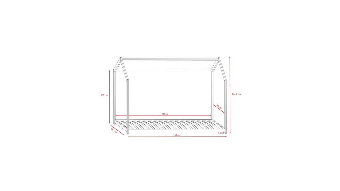 House Bed Bella - White - Kindeco