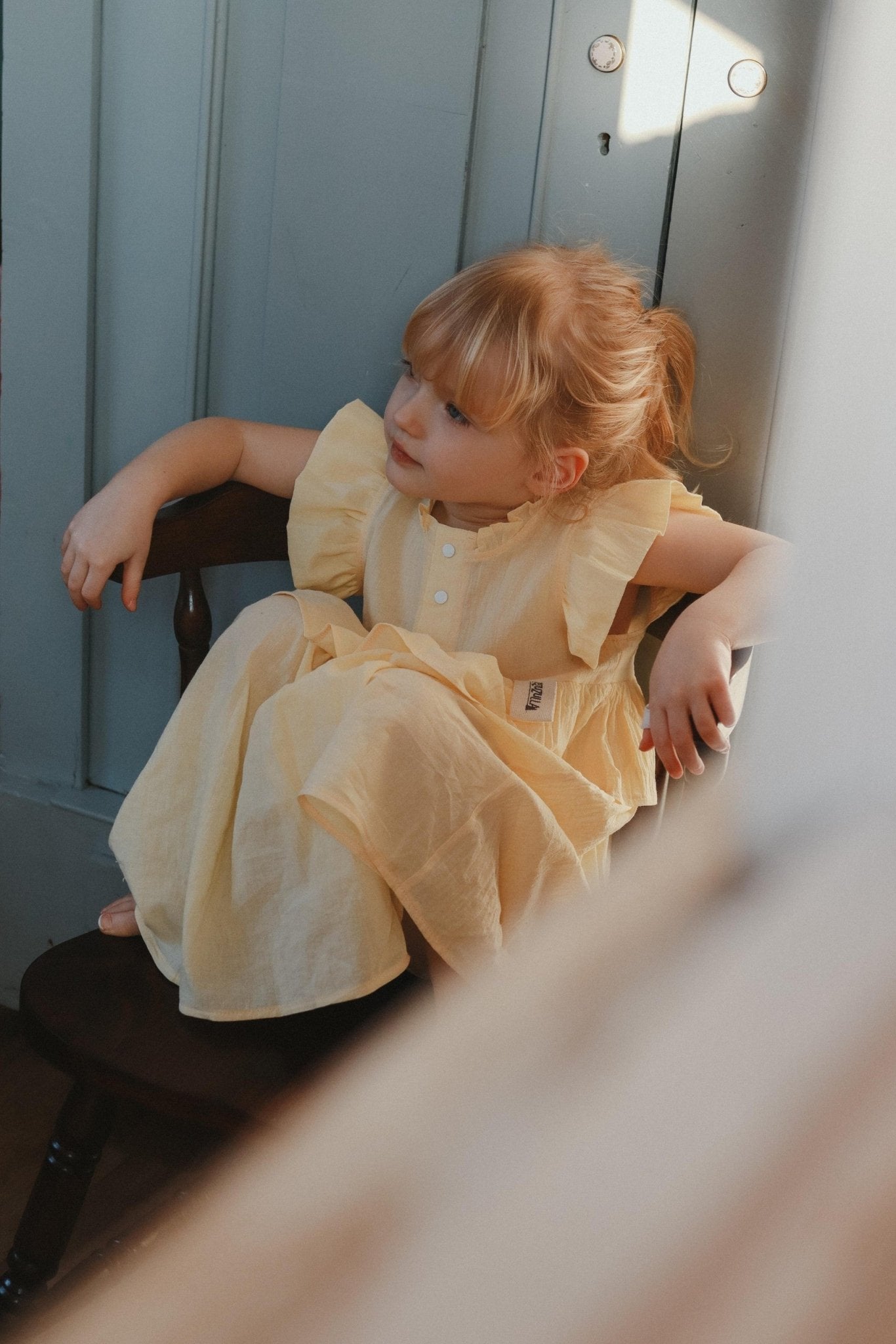 Kids Dress Sisi – Yellow - Kindeco