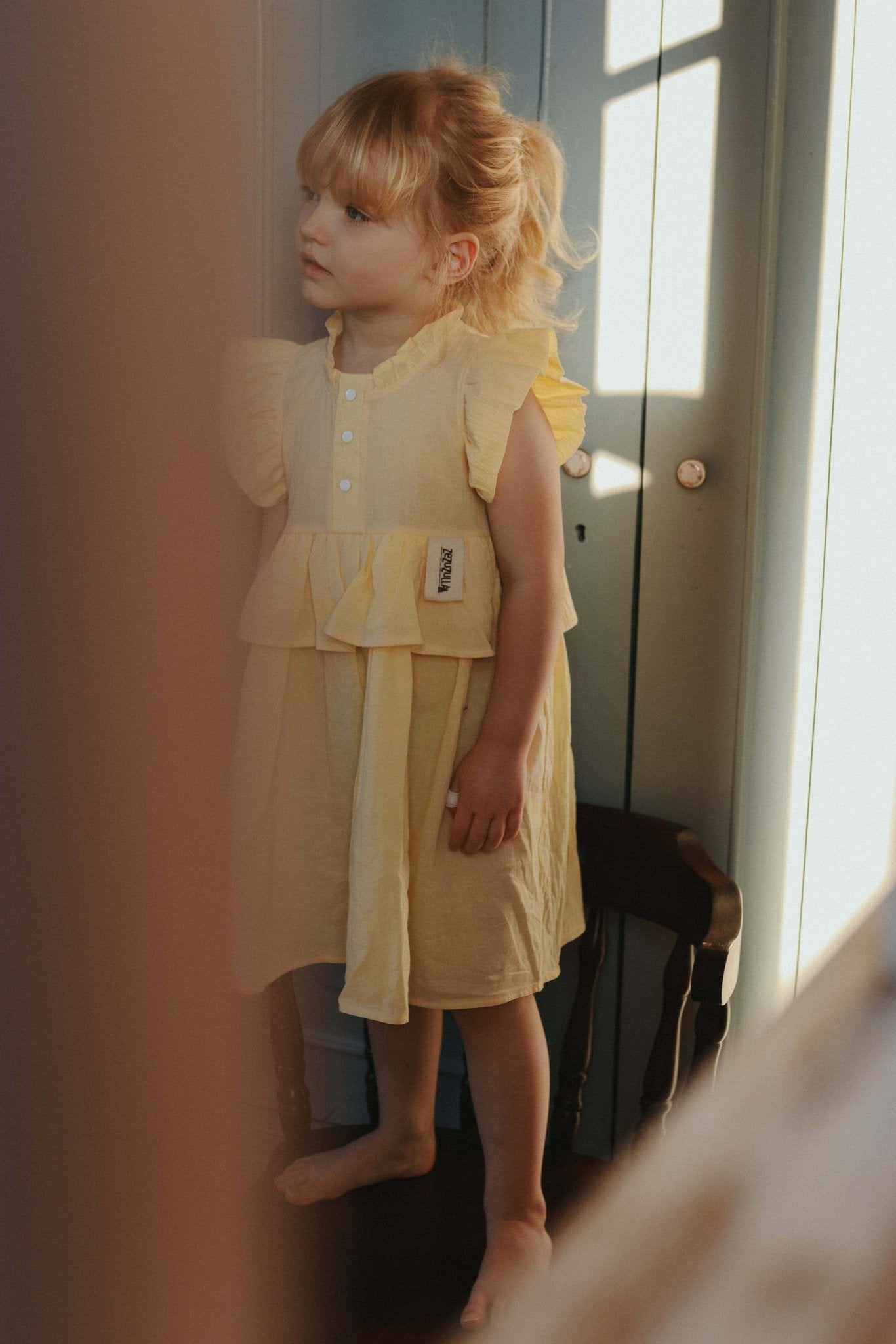 Kids Dress Sisi – Yellow - Kindeco