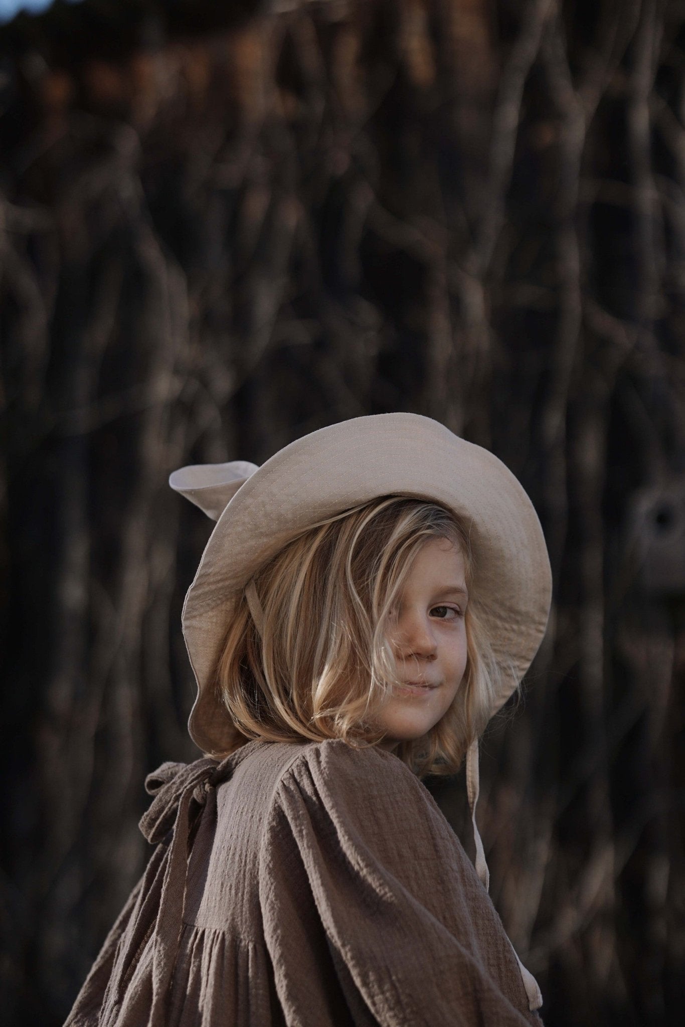 Kids Hat with Ears - Beige - Kindeco