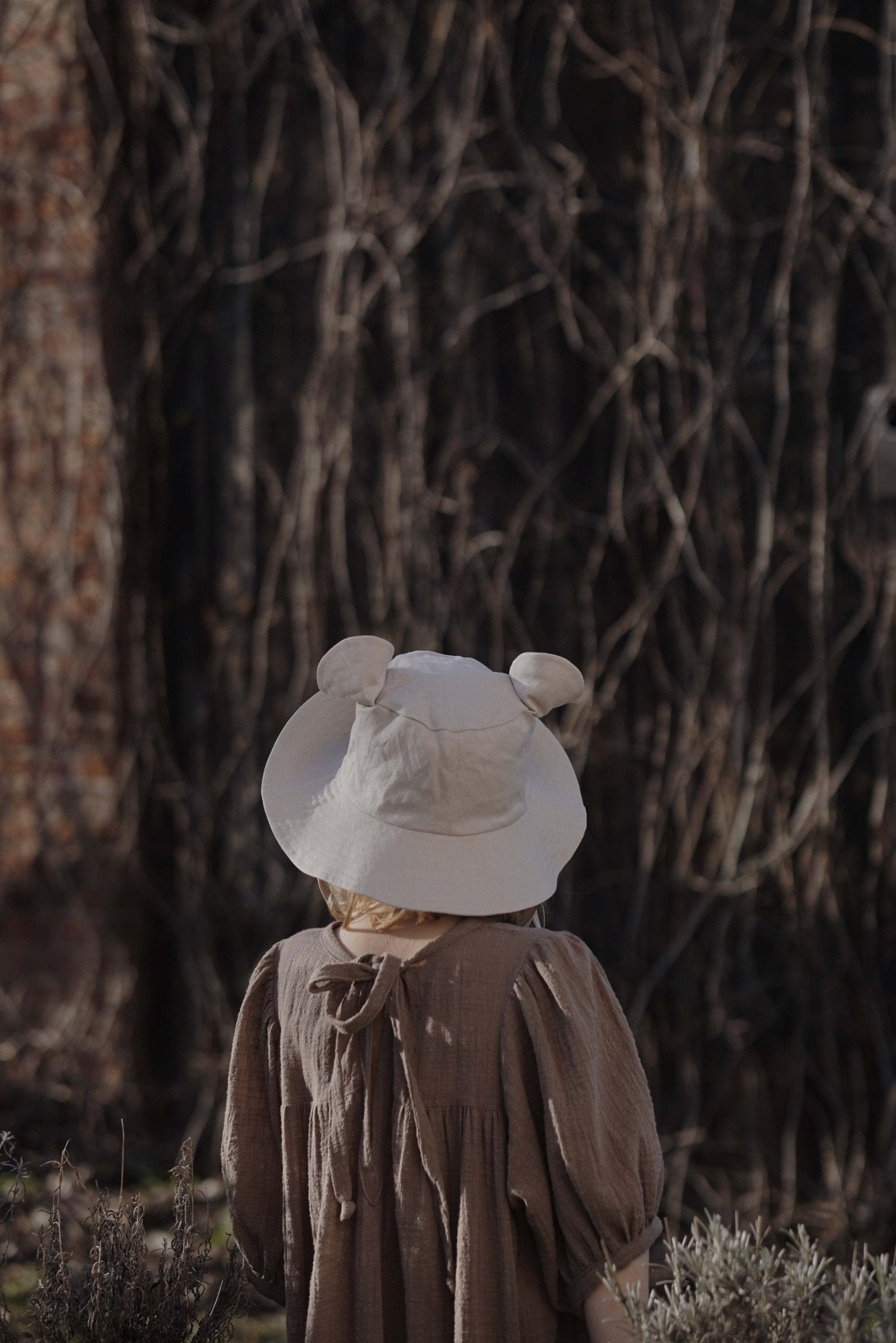 Kids Hat with Ears - Beige - Kindeco
