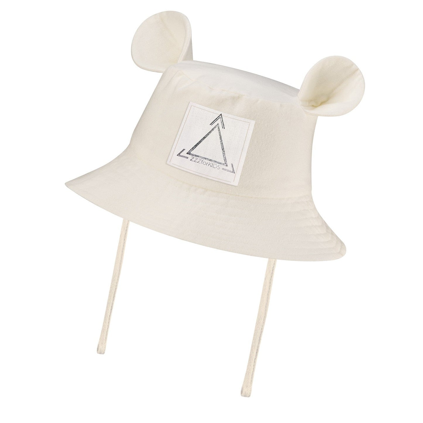 Kids Hat with Ears - Ecru - Kindeco