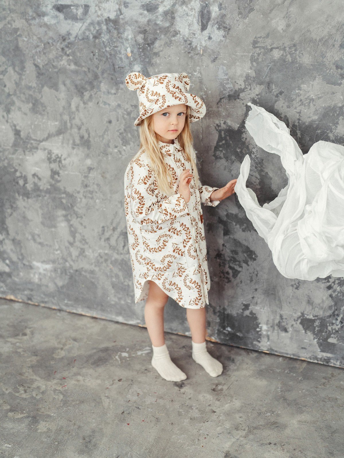 Kids Hat with Ears - Laurels - Kindeco