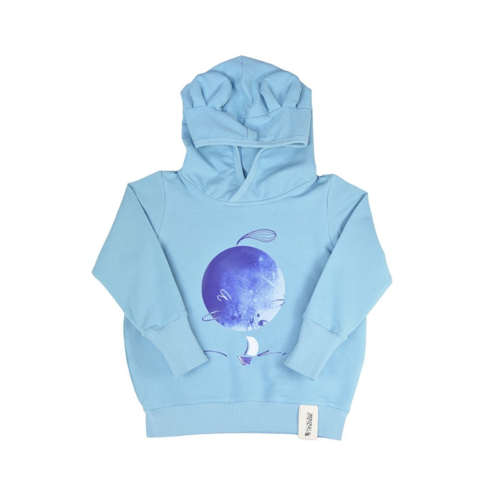 Kids Hoodie with Ears - Moon - Kindeco