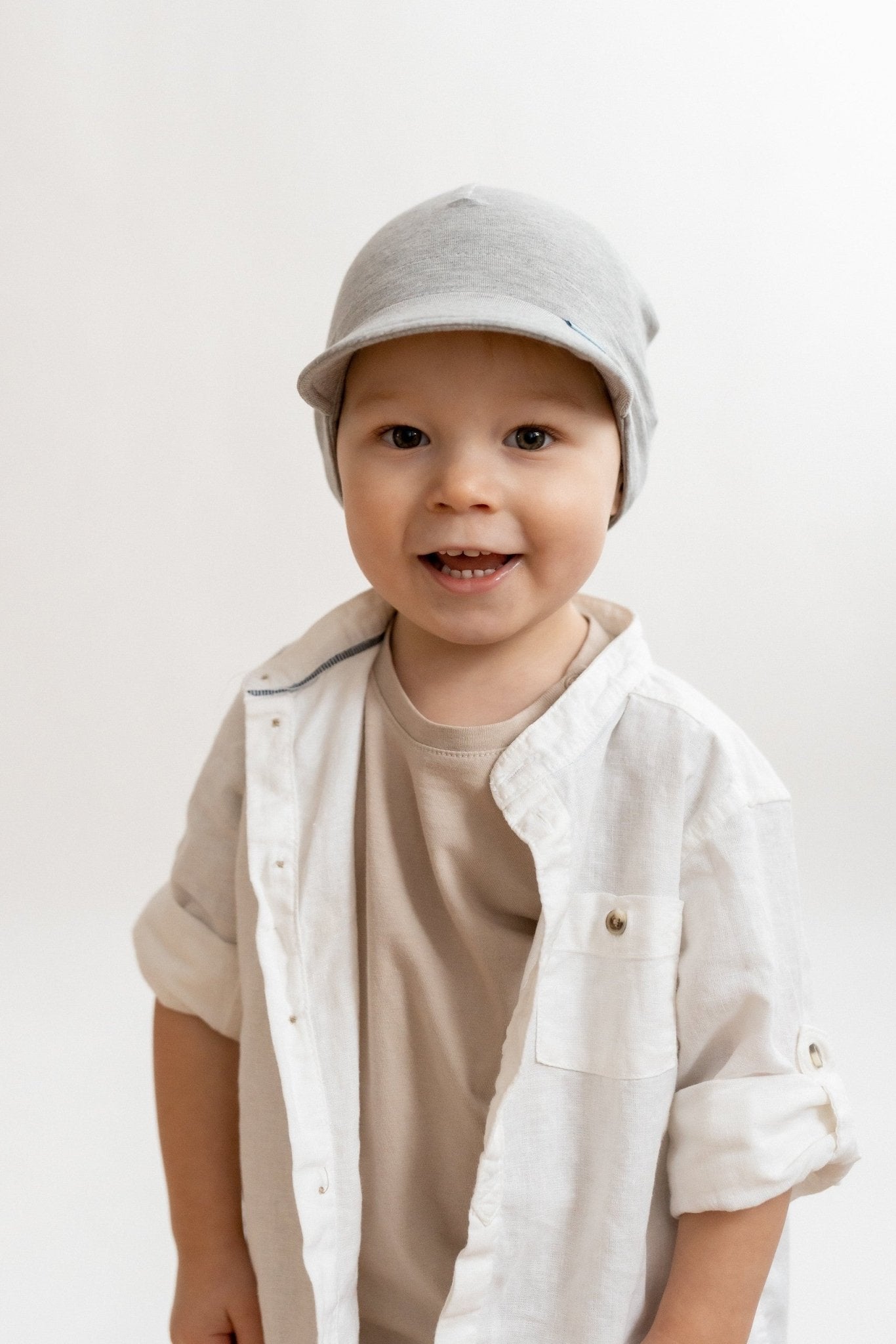 Kids Peaked Bamboo Viscose Summer Hat PHIL - Kindeco