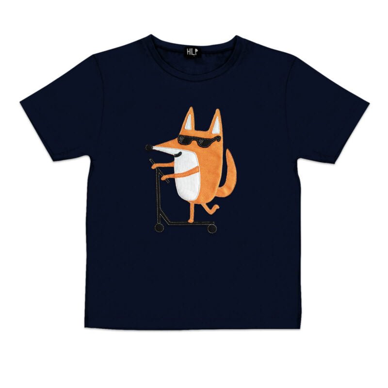 Kids Scootering Fox T-Shirt - Kindeco
