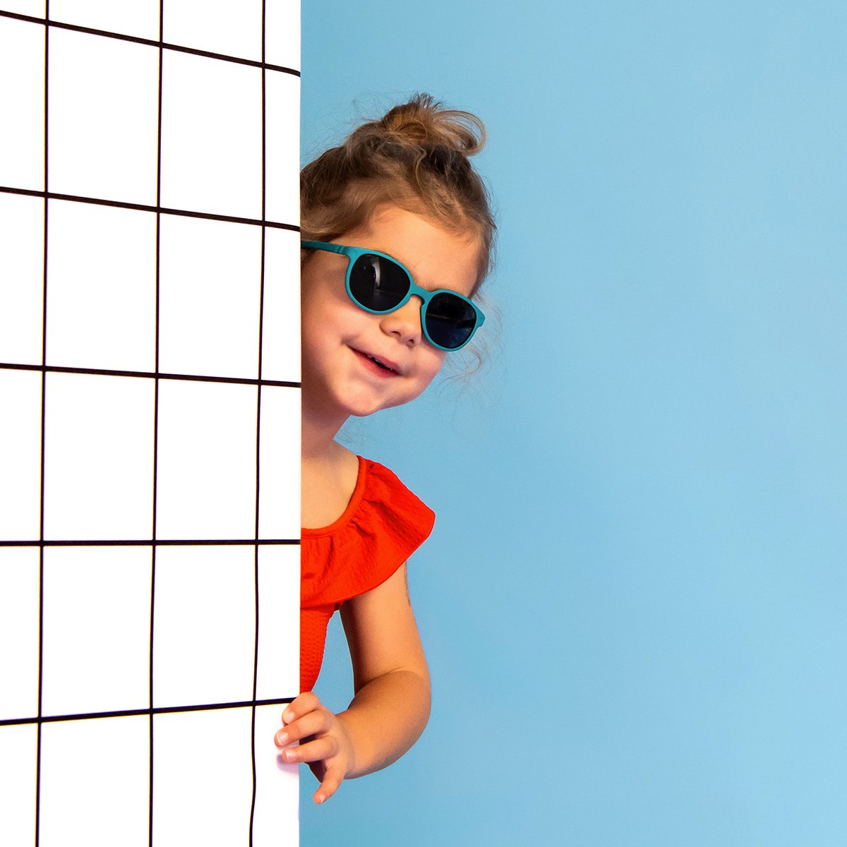 Kietla Wazz Sunglasses - 1 - 2 Years - BLACK - Kindeco