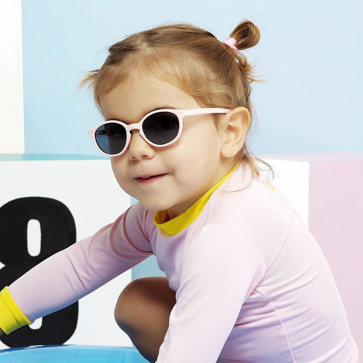 Kietla Wazz Sunglasses - 1 - 2 Years - BLACK - Kindeco