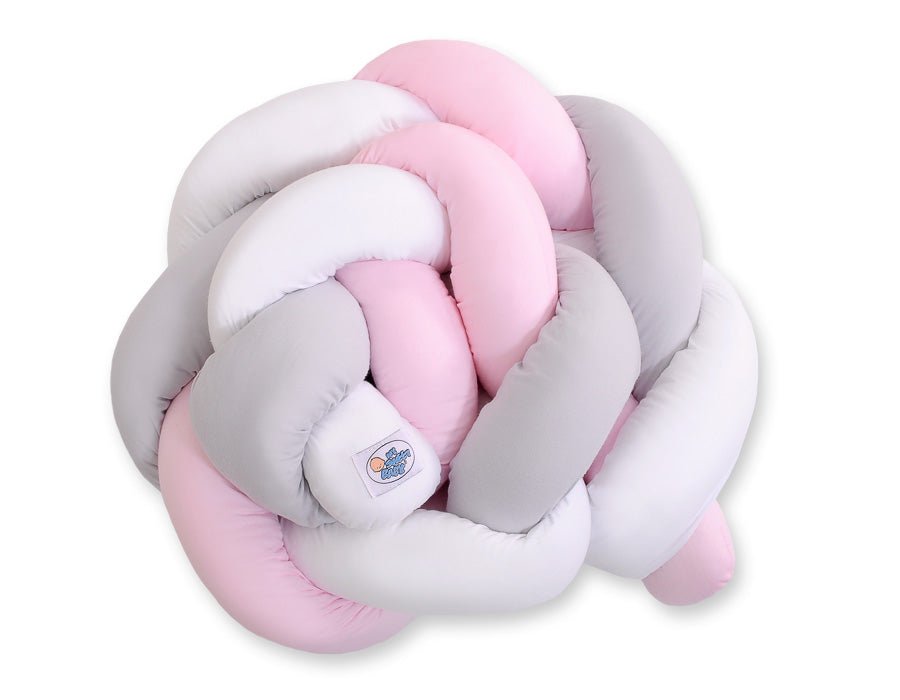 Knot Bumper - White - Gray - Pink - Kindeco