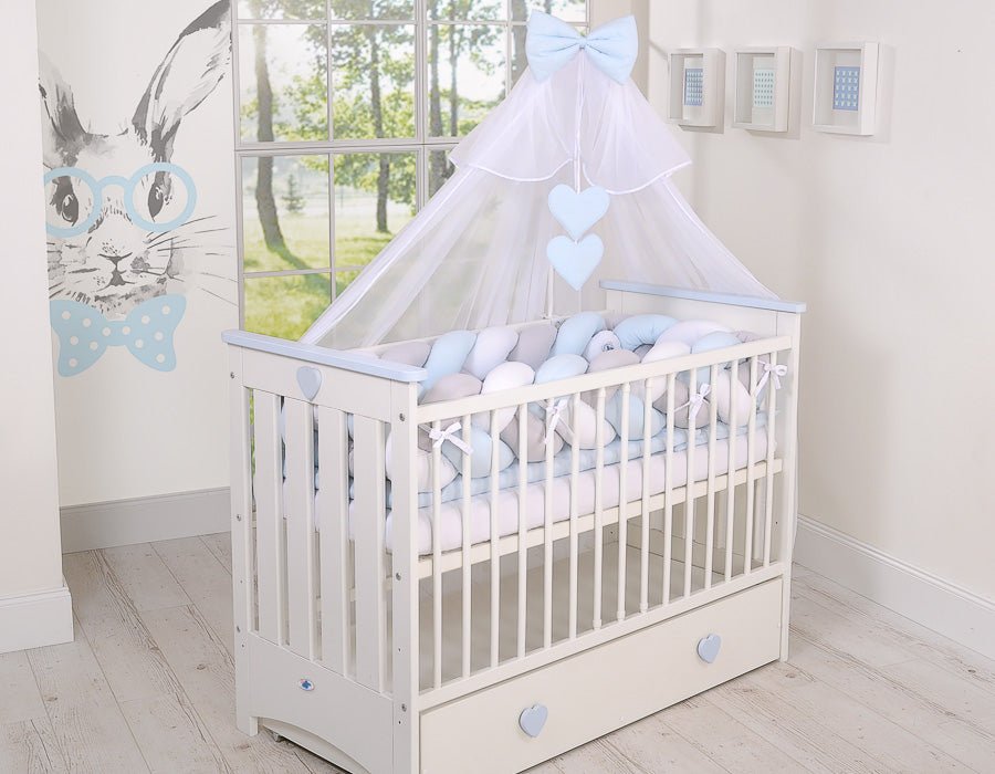 Knot Bumper XXL - White - Gray - Blue - Kindeco