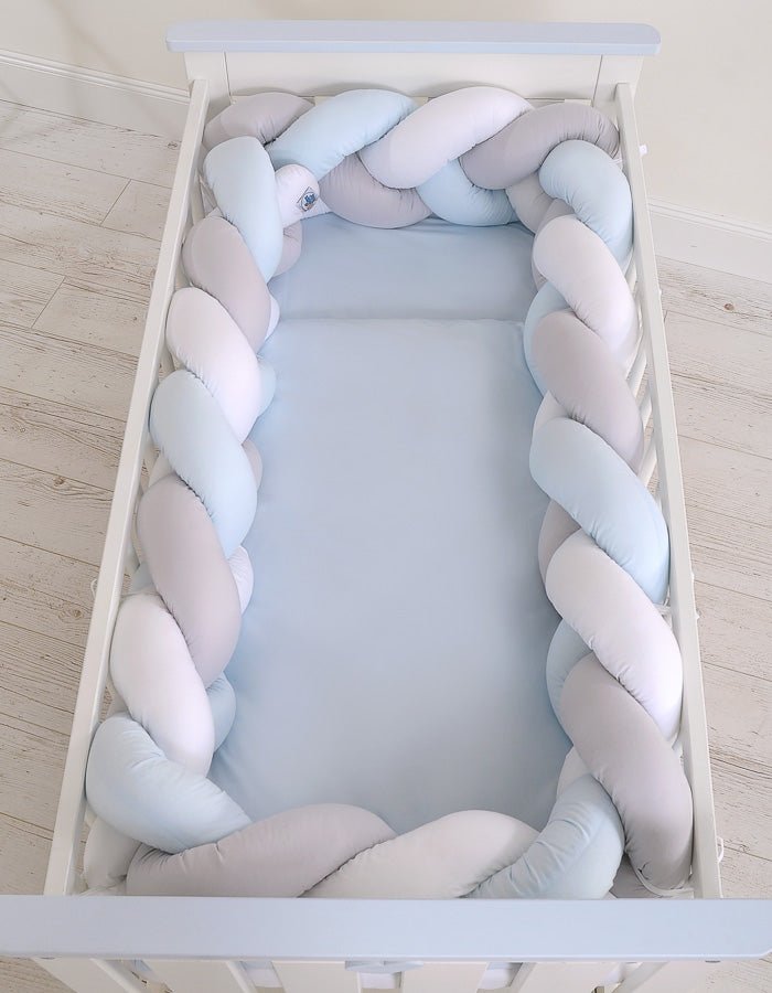 Knot Bumper XXL - White - Gray - Blue - Kindeco