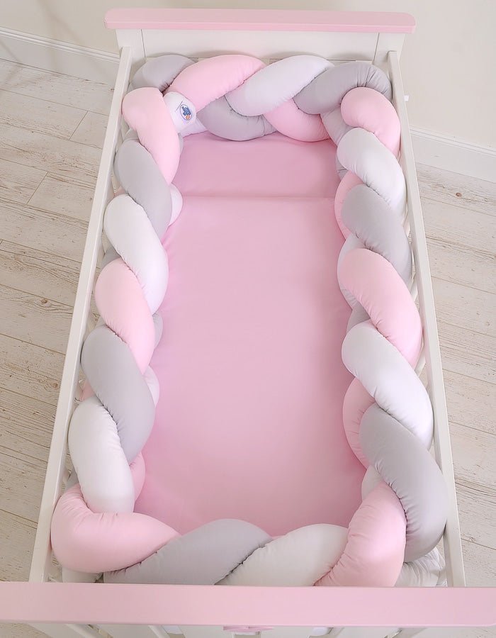 Knot Bumper XXL - White - Gray - Pink - Kindeco