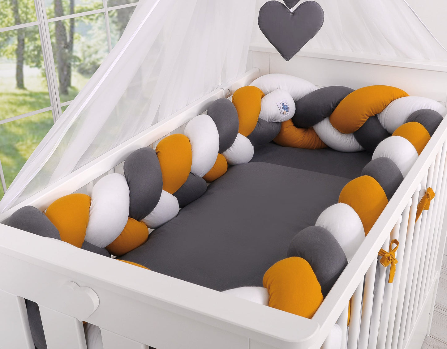 Knot Bumper XXL - White - Honey Yellow - Anthracite - Kindeco