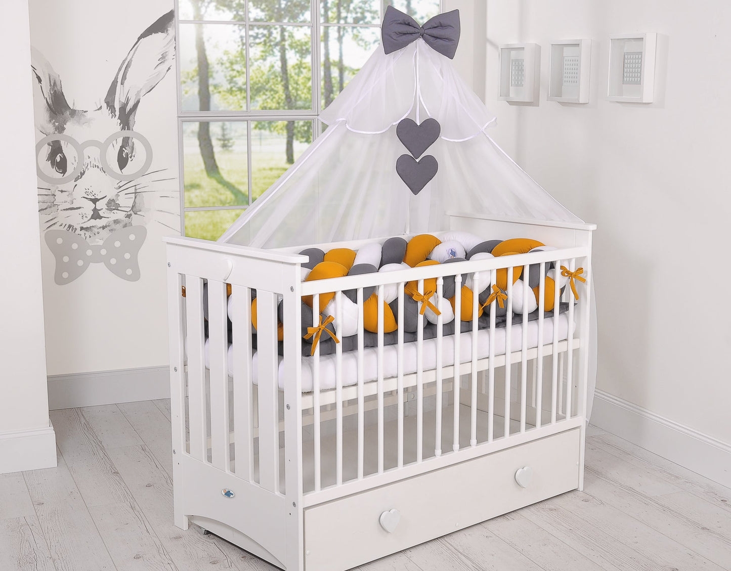 Knot Bumper XXL - White - Honey Yellow - Anthracite - Kindeco