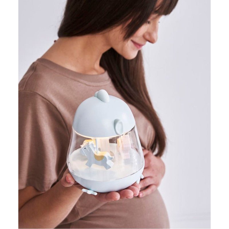 Lamp with Carousel and Music - Blue - Kindeco