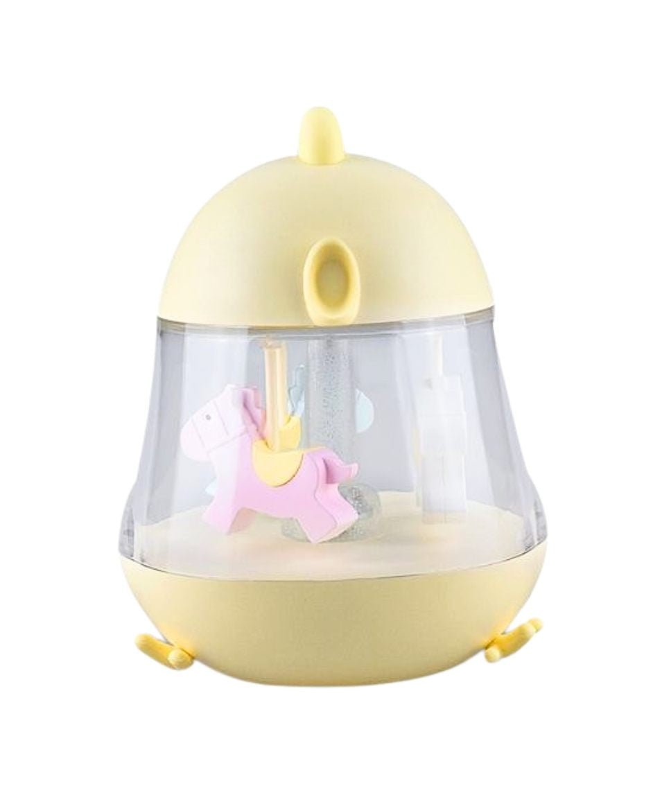 Lamp with Carousel and Music - Yellow - Kindeco