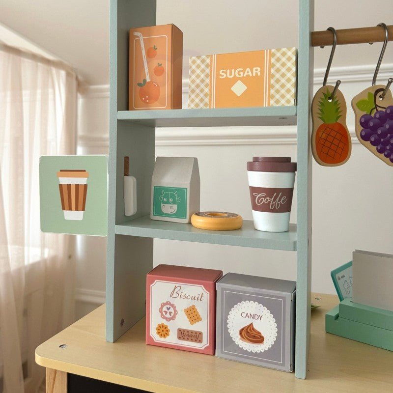 Large Wooden Food Truck Stand - 73 pcs - Kindeco